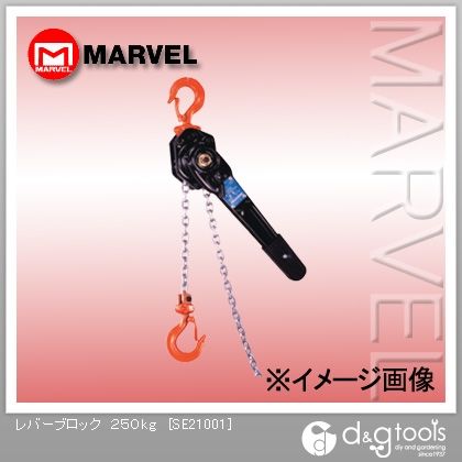 レバーブロック(ラチェットレバー付チェーンブロック) 250kg SE21001 1点