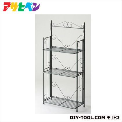 アイアンフラワースタンド3段 ディープグリーン W60×D30×H125cm IS-3 1ヶ