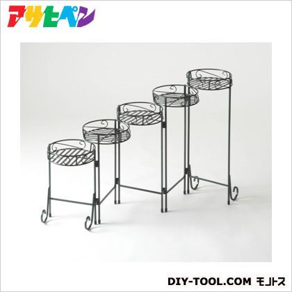 アイアンポットスタンド5連 ディープグリーン φ23xH65cm IPS-5 1ヶ