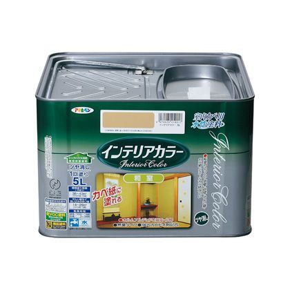 水性インテリアカラー和室 浅黄色 5L 1