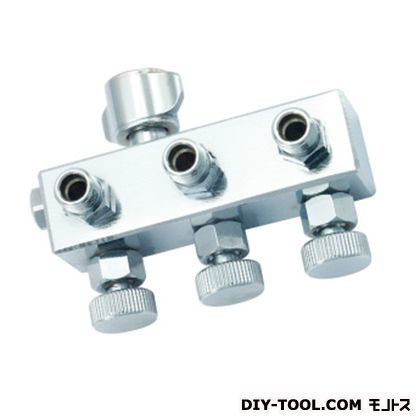 3連ホースジョイントSネジ(アルミ製)