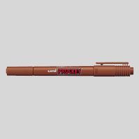 プロッキー 極細+細字丸芯 水性顔料マーカー 茶 PM120T.21 1本