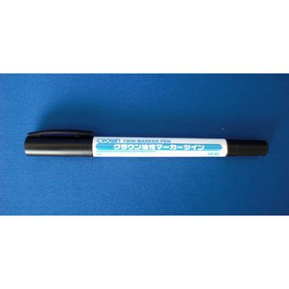 油性マーカーツイン(細・極細) 黒 CR-YK1-B 1本