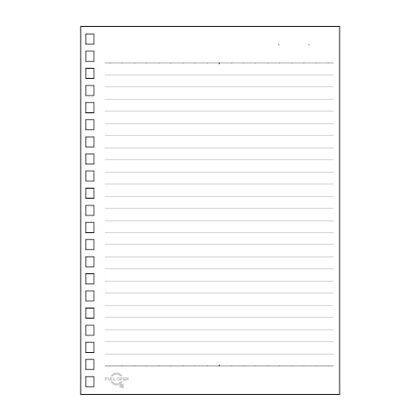 オープンリングノート・ツイストノート(適合リーフ・横罫B罫) 128mm×1mm×182mm N-1666 1組