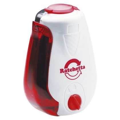 ハンディ鉛筆削ラチェッタ灰 芯先調整機能 グレー SK-812-GL 1個