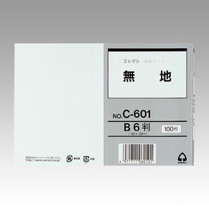 情報カードB6無地 C-601 1
