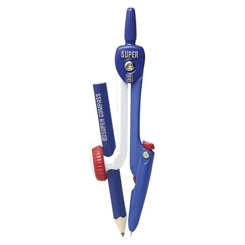 スーパーコンパス はりinパス 鉛筆用 青 129mm SK-654-B 1