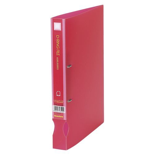 D-リングファイル レッド DRF-A4-CR 1