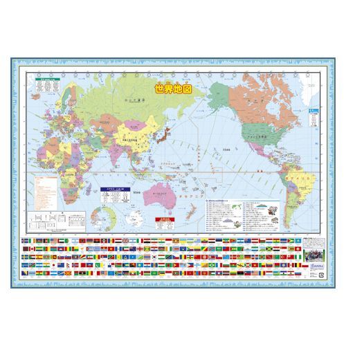 世界地図(紙製ポスタータイプ) 070183 1