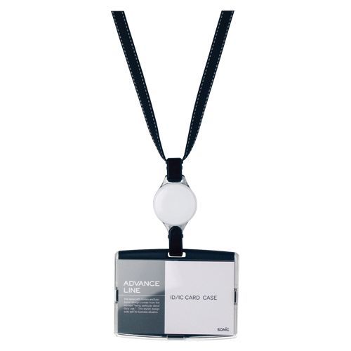 ハードケース&リールストラップ ブラック AL-894-D 1