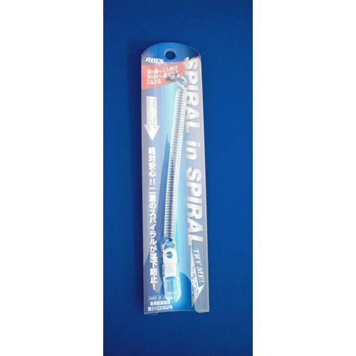 スパイラルストラップクリア&ブラック クリア&ブルー ASS-06BL 1