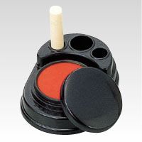 文化朱肉小判型印立付 BK-2 1