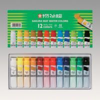 マット水彩12色 ポリチューブ入 12ml MW12PE 1