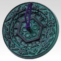 文鎮御所車鋳物丸型 KC57-30 1