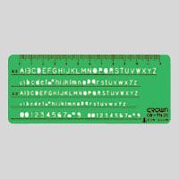 エッヂ付定規英/数字 CR-TN20-G 1