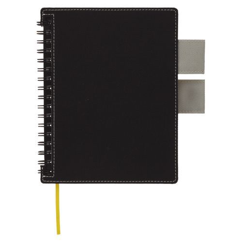 ショットノートツインリングタイプカバー付 クロ 9121C 1