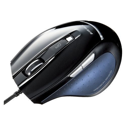 ブルーテック有線マウス ブラック MA-118HBK 1