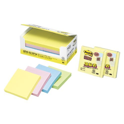 ポストイットノートスペシャルエコノパック イエロー,ピンク,ブルー,グリーン 6541-K-SP14 1