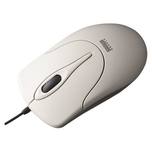 有線光学式マウス ライトグレー MA-92HUN 1