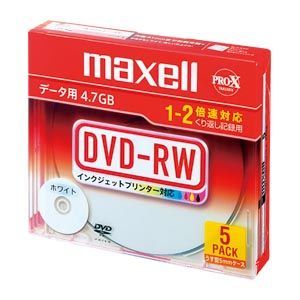 PCDATA用DVD-RWホワイト DRW47PWB.S1P5S A 1