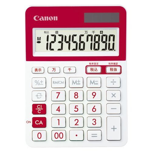 電卓 レッド LS-103TUC-RD 1