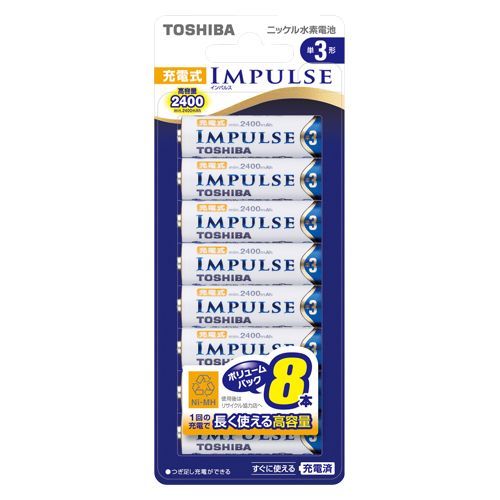 ニッケル水素電池充電インパルス単3形8本 TNH-3A8P 1