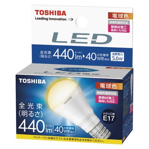 E-CORELED電球昼白色相当 LDA6L-H-E17/S 1