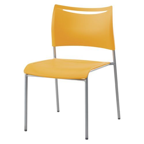 スタッキングチェアライタス4 オレンジ LTS-4Z-OG 1