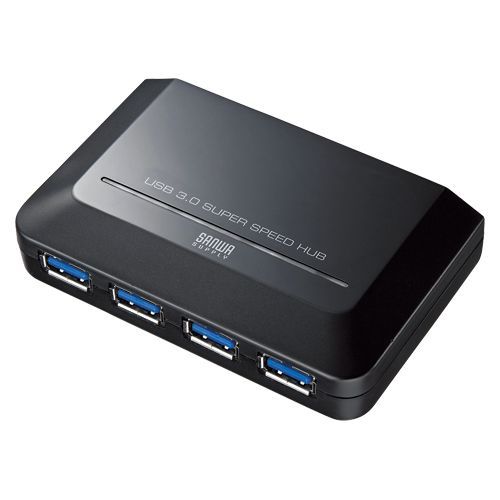 4ポートUSB3.0ハブ ブラック USB-HGW410BKN 1