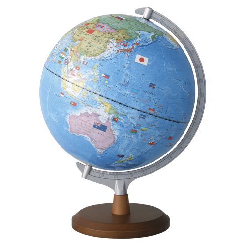 国旗イタスト付地球儀 OYV321 1