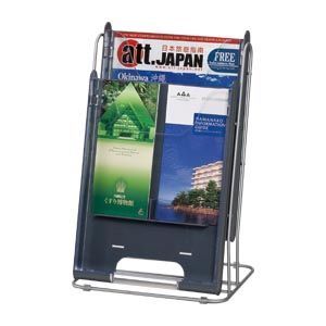 卓上パンフレットスタンド グレー TP-C102 1