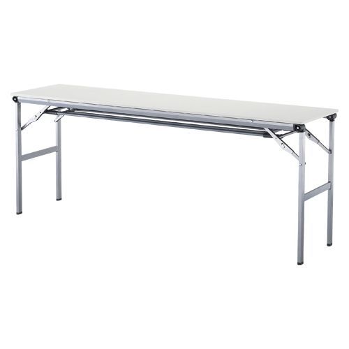 折りたたみテーブルLOT棚付ABS天板 アイボリー LOT-A1845T 1