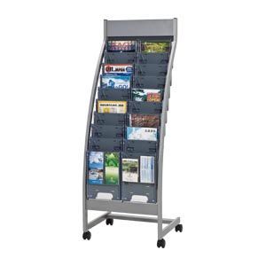 パンフレットスタンド(R型前傾斜型タイプ