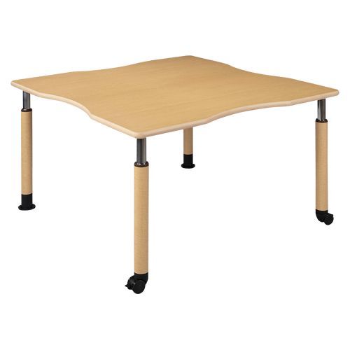 昇降4本脚テーブルメープル UFT-4T1212R4+4L2 1