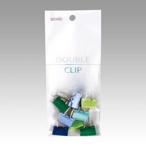 カラーダブルクリップ小青10個入 青系6色アソート GP-462-B 1