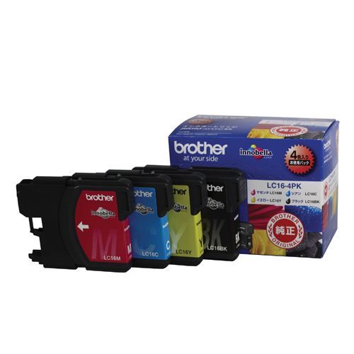 インクジェットカートリッジ 4色パック LC16-4PK 1
