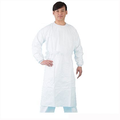 デュポン(T)タイベック(R)製ガウン M 4391-M 1