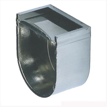 家具用U型完全ソケット クローム 25mm 003050 1個