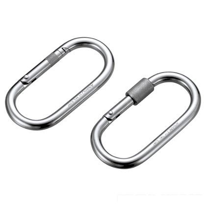 カラビナO型(ステンレス)(ナット付)10 AK1261 1