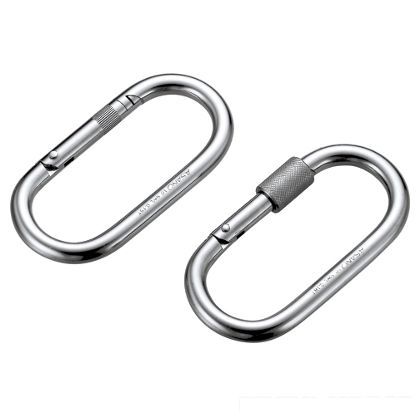 カラビナO型(鉄)(ナットなし)10 AK1270 1