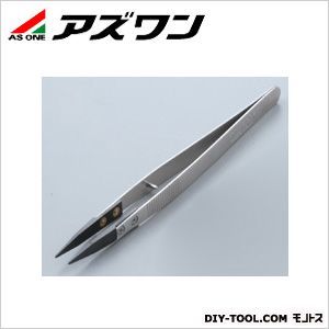 セラミックピンセット ストッパーピン付き 135mm 1-6808-01 1本