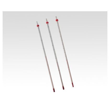 赤液棒状温度計-100~+50℃ 1-610-01 1