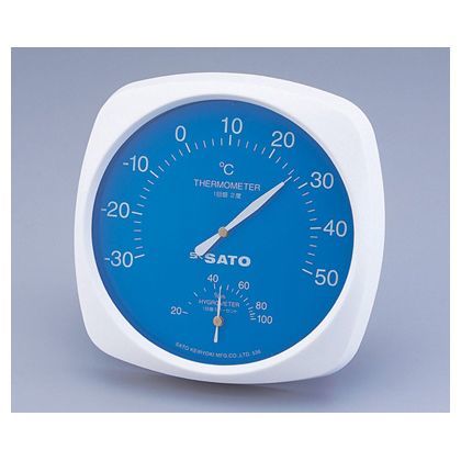 温湿度計200mm 1-624-01 1