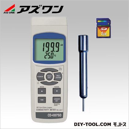 データロガー導電率計 68×45×177mm 1-1942-01 1
