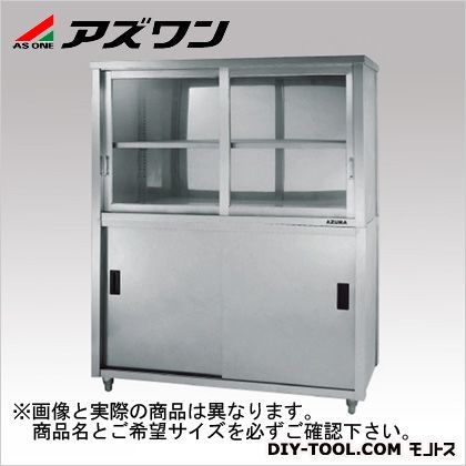 上下二段式ステン保管庫 上部ガラス引違戸