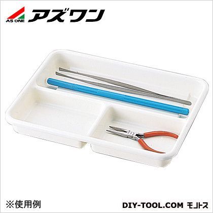 実験台引出しトレー スクエア3 260×350×45mm 3-5340-01 1個