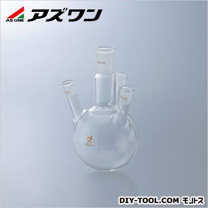共通摺合四口フラスコ 500ml 1-4362-01 1個