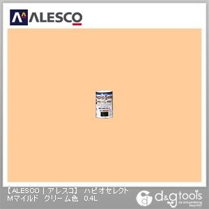 ハピオセレクトMマイルド水性シリコン多用途塗料 クリーム色 0.4L 1