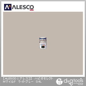 ハピオセレクトMマイルド水性シリコン多用途塗料 ライトグレー 0.4L 1