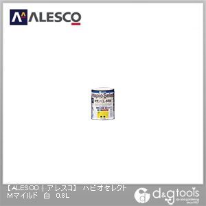 ハピオセレクトMマイルド水性シリコン多用途塗料 白 0.8L 1